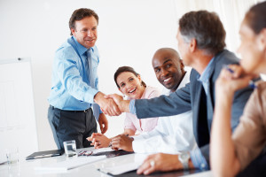 Private lender & Borrower Handshake